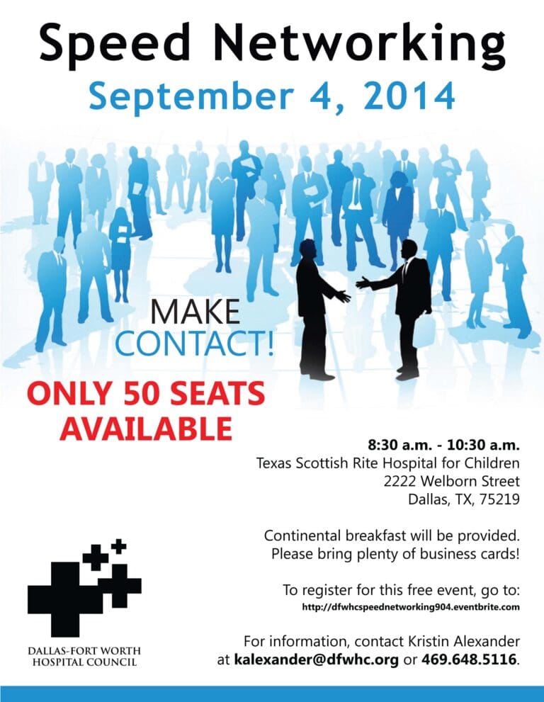 DFWHC to host Speed Networking on Sept. 4