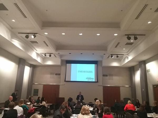 Love speaks at legislative briefing