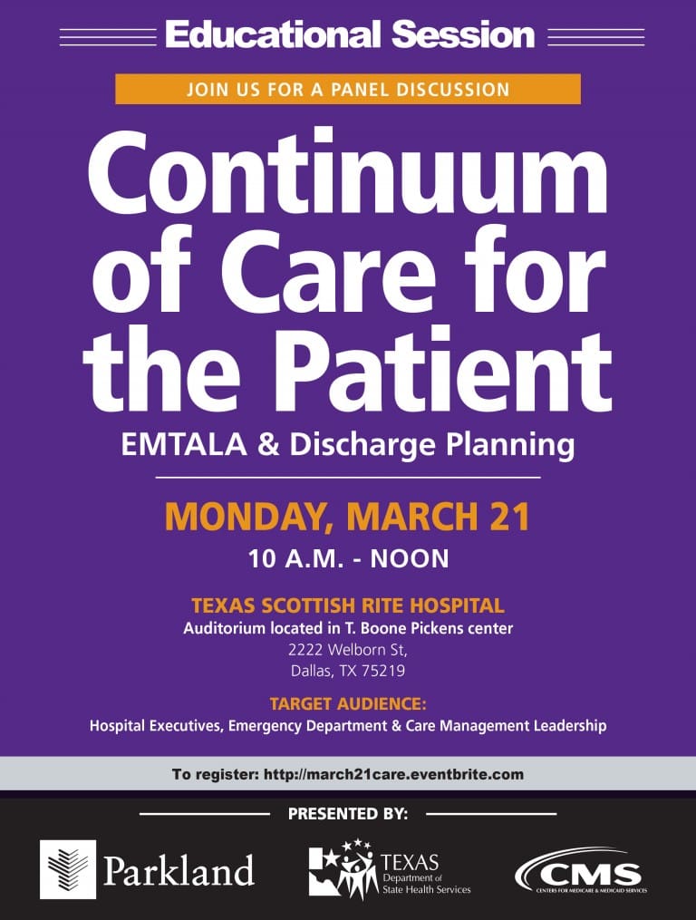 Parkland/CMS to host educational session March 21