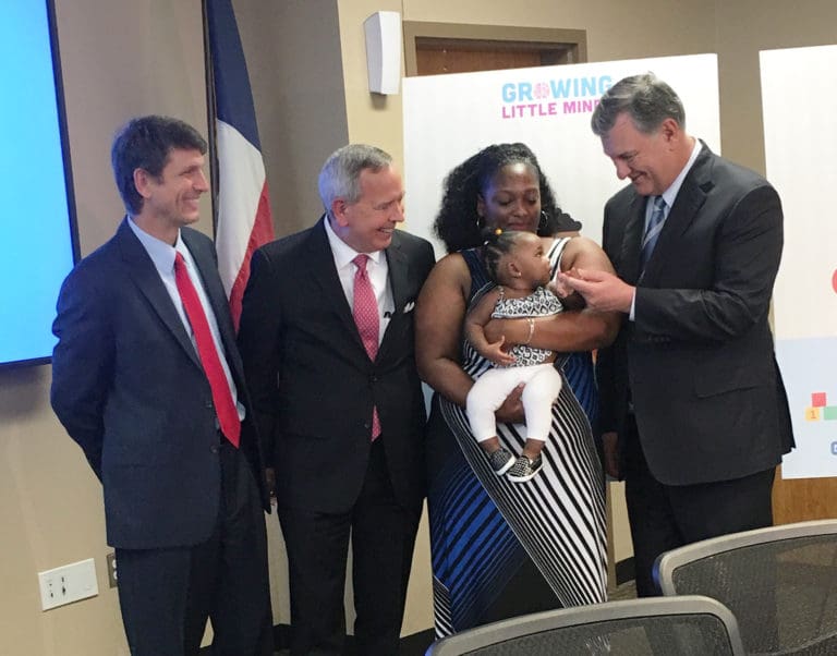 Morning press conference kicks off DFWHC and City of Dallas initiative “Growing Little Minds”