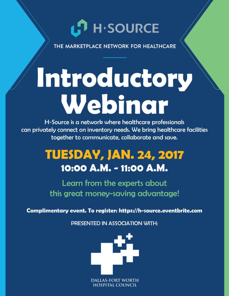 DFWHC and H-Source to host January 24 webinar