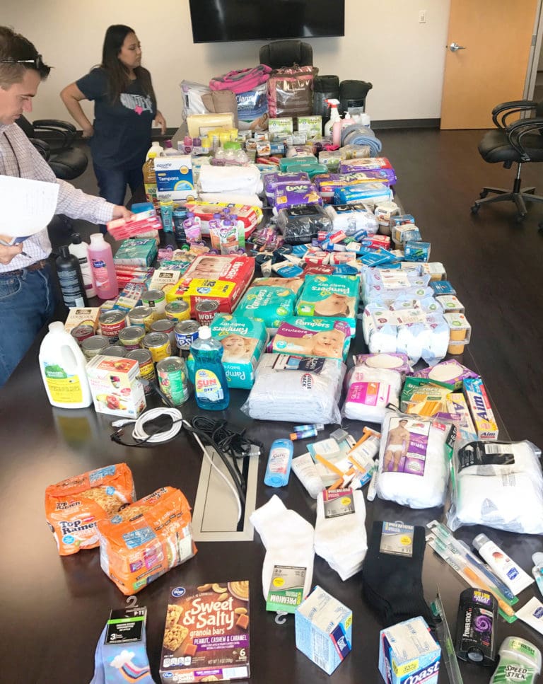 DFWHC, the Foundation and GroupOne team together for Hurricane Harvey donation