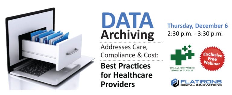 Dec. 6 webinar to detail healthcare “Data Archiving”