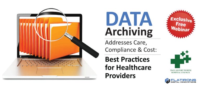 DFWHC and Flatirons webinar on data archiving posted online