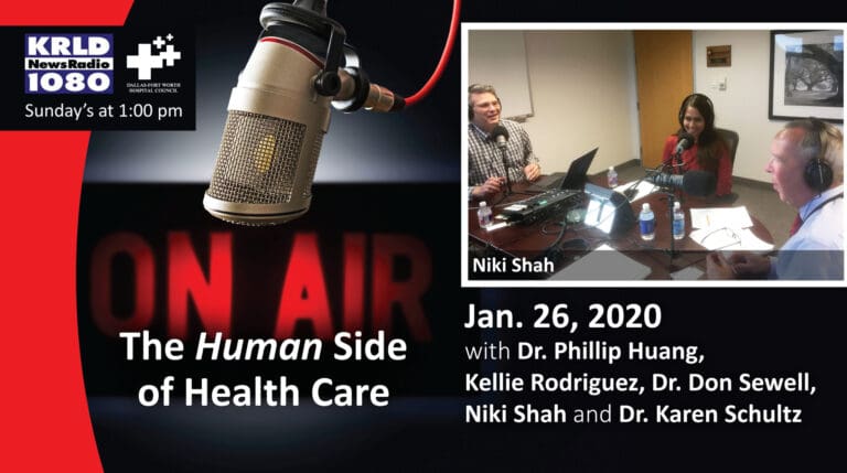 “Human Side of Health Care” interviews guests from Parkland, Baylor Scott & White and Cook Children’s
