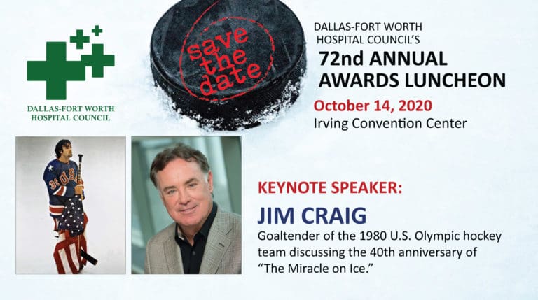 Jim Craig to serve as speaker at DFWHC’s Annual Awards Luncheon on Oct. 14
