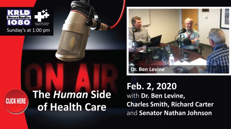 “The Human Side of Health Care” interviews guests from UTSW, Texas Health and Hunt Regional