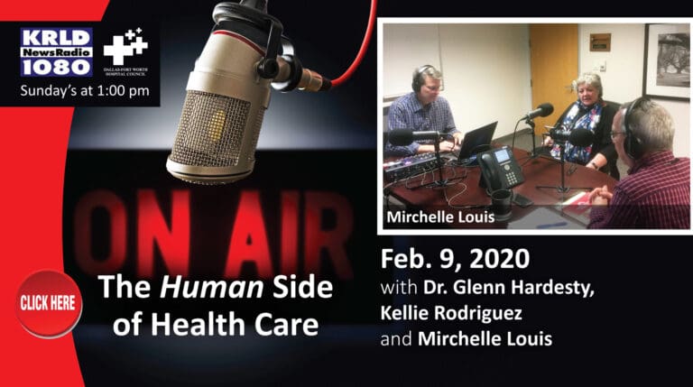 “Human Side of Health Care” interviews guests from Texas Health, Parkland and Cancer Support Community