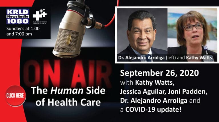 Guests from JPS, Texas Health and Baylor Scott & White highlight “The Human Side of Health Care”