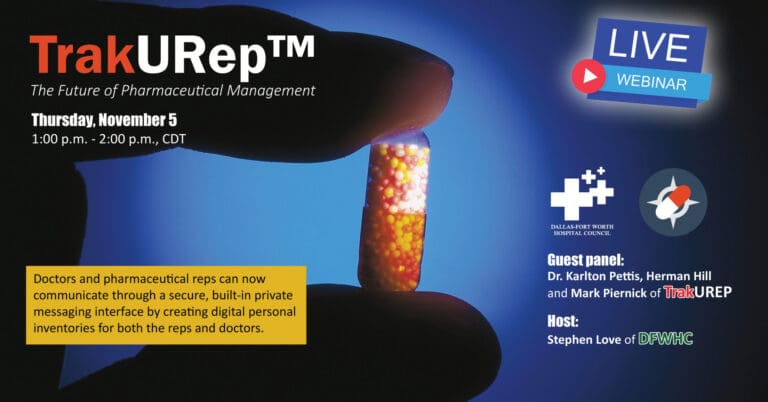 DFWHC and TrakURep webinar on “Pharmaceutical Management” is now posted online