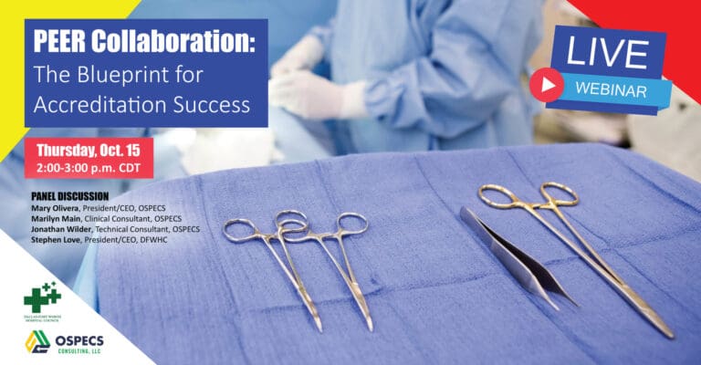 DFWHC and OSPECS webinar “PEER Collaboration” is now available online