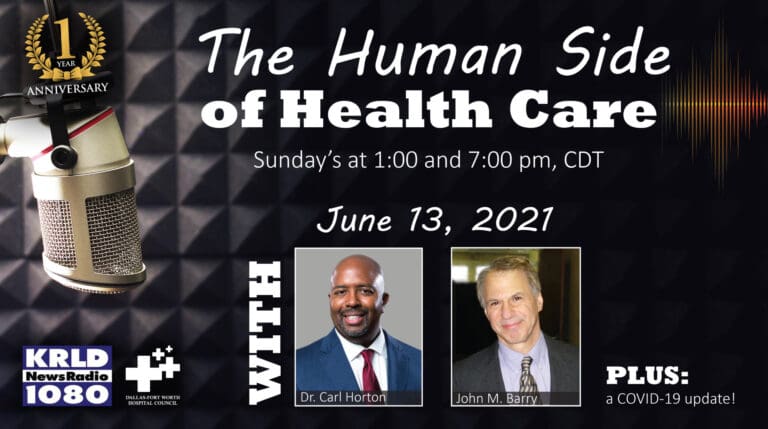 Author John M. Barry and Texas Health’s Dr. Horton highlight “The Human Side of Health Care”
