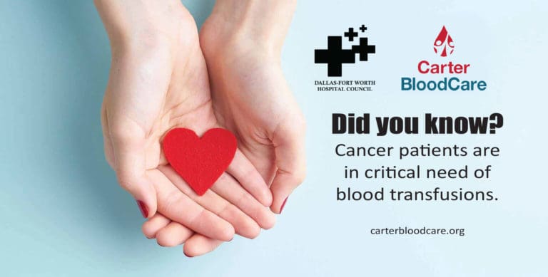 Carter BloodCare: Who might receive my blood donation? A spotlight on cancer patients