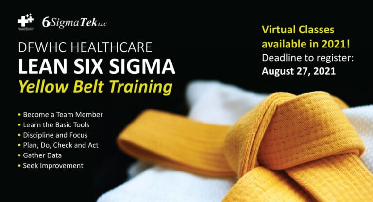 Registration deadline for virtual Lean Six Sigma Yellow Belt classes in one week!