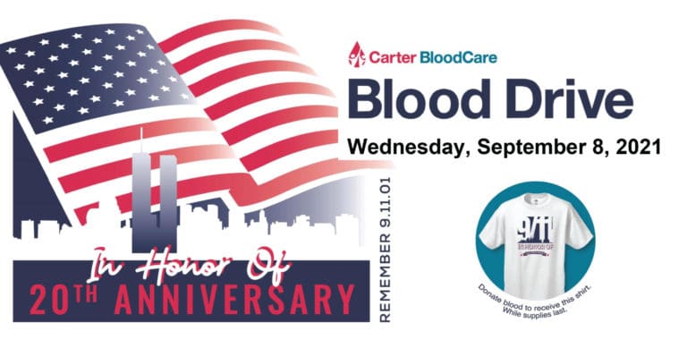 Blood drives set for September 8 at two Medical City locations