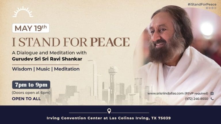 “I Stand for Peace” worldwide campaign arrives in Dallas on May 19