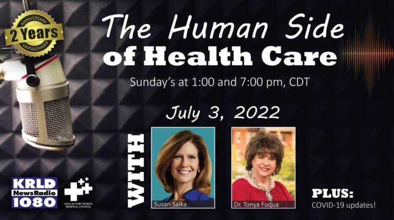 Loaded lineup with guests from Medical City, Texas Health, AMN and Cook Children’s on “Human Side of Health Care”