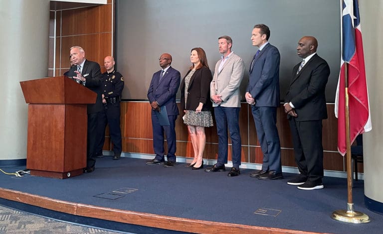 DFWHC’s Love participates in press conference announcing legislation related to Methodist shootings