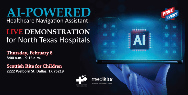 Mediktor’s live demonstration of AI-Powered Healthcare Assistant is Thursday!