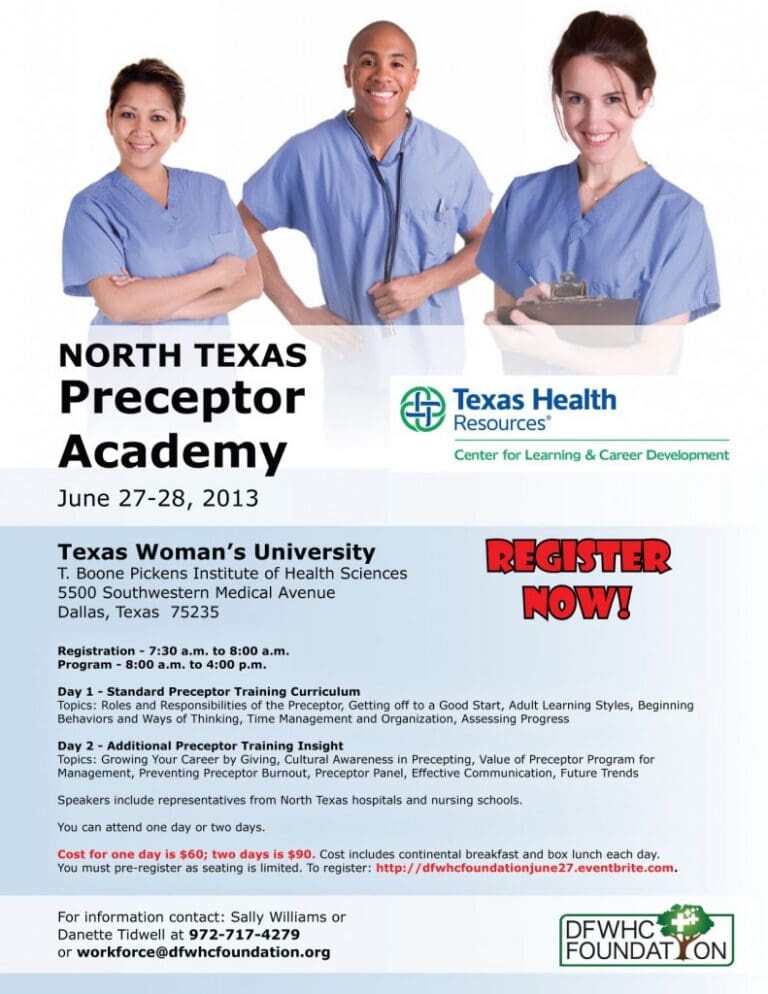 North Texas Preceptor Academy set for June 27-28